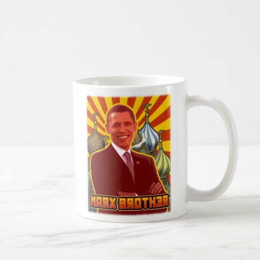 Barack Obama: Marx-Bruder Kaffeetasse (Rechts)