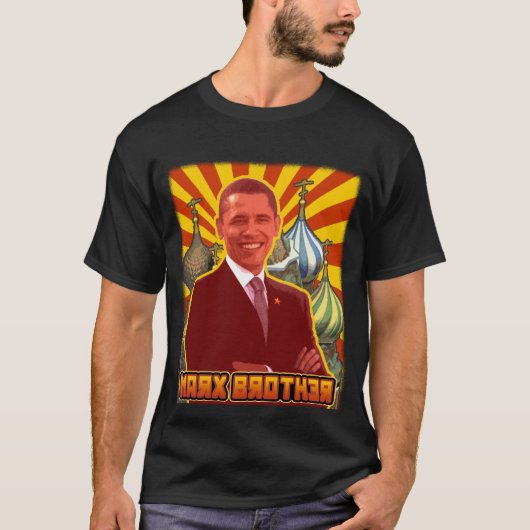 Barack Obama: Marx-Bruder T-Shirt (Vorderseite)