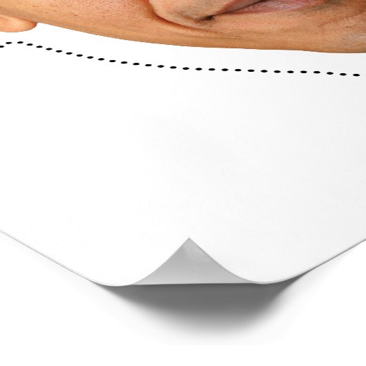 Barack Obama Mask Cutout Poster (Ecke)