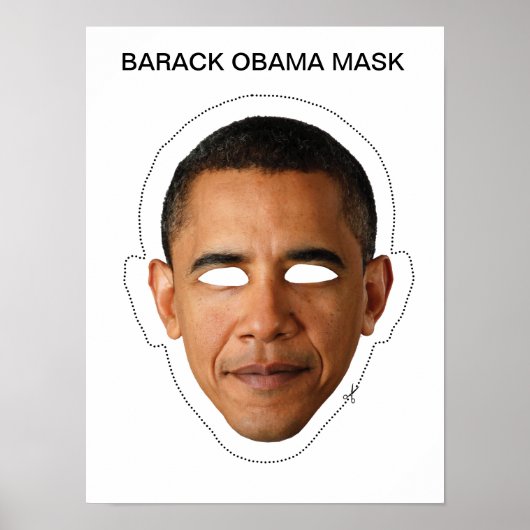 Barack Obama Mask Poster (Vorne)