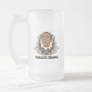 Barack Obama Mattglas Bierglas