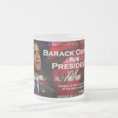 Barack Obama mattierte Tasse (Mittel)