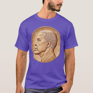Barack Obama Medaillenmünze ShirtSchwarzer Geschic T-Shirt
