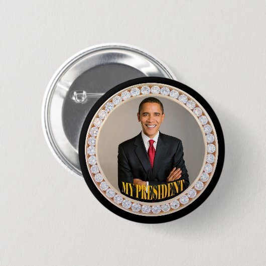 Barack Obama Mein Präsident Button (Vorne & Hinten)