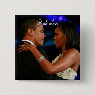 Barack Obama & Michelle, echte Liebe Button