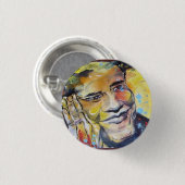 Barack Obama Miniknopf Button (Vorne & Hinten)