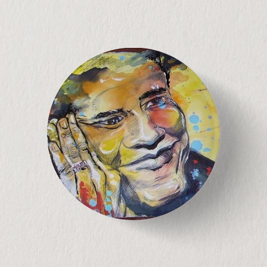 Barack Obama Miniknopf Button (Vorderseite)