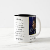 Barack Obama mit John F. Kennedy - Tasse (VorderseiteRechts)