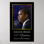 Barack Obama mit John Kennedy Poster (Vorne)