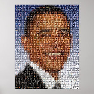 BARACK OBAMA Montage Poster