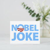 Barack Obama: Nobel Joke Postkarte (Stehend Vorderseite)