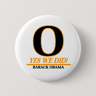 Barack Obama - O ja taten wir! Button