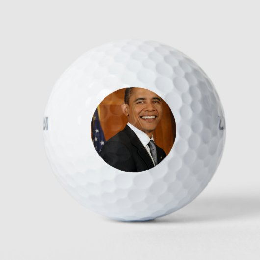 Barack Obama Offiziell Portrait Golfball (Vorderseite)