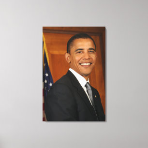 Barack Obama Offiziell Portrait Leinwanddruck