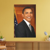 Barack Obama Offiziell Portrait Leinwanddruck (Insitu (Wohnzimmer))