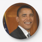 Barack Obama Offiziell Portrait Pappteller (Vorderseite)