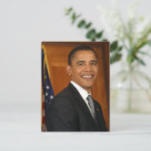 Barack Obama Offiziell Portrait Postkarte (Stehend Vorderseite)