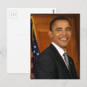 Barack Obama Offiziell Portrait Postkarte (Vorne/Hinten)
