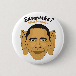 Barack Obama Ohrmarken: "Was kennzeichnet?" Button