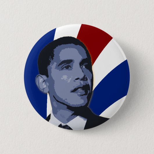 Barack Obama patriotischer Knopf Button (Vorderseite)