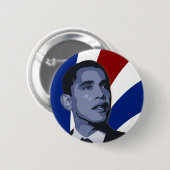 Barack Obama patriotischer Knopf Button (Vorne & Hinten)