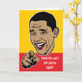 Barack Obama Personalisierte Karte (Gelbe Blume)