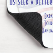 Barack Obama "Pfeife Stopp"-Rede Mousepad (Ecke)