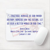 Barack Obama "Pfeife Stopp"-Rede Mousepad (Mit Mouse)