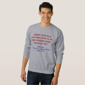 Barack Obama pfeift Rede stoppen Sweatshirt (Vorne ganz)
