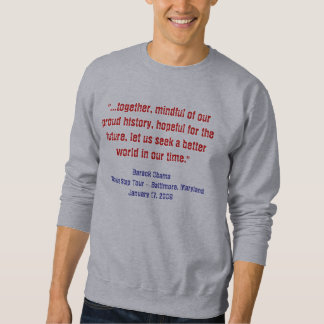 Barack Obama pfeift Rede stoppen Sweatshirt