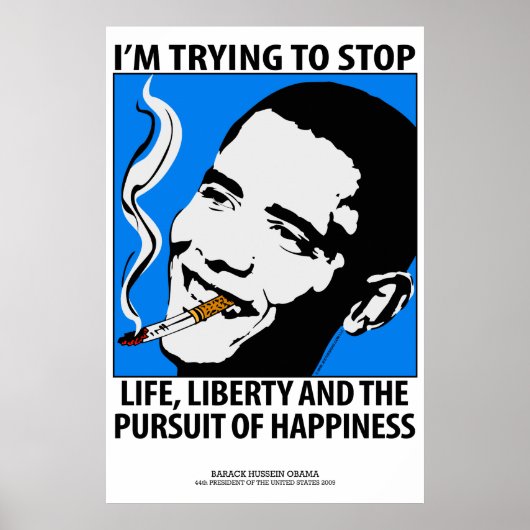 Barack Obama Politik Satire Poster (Vorne)