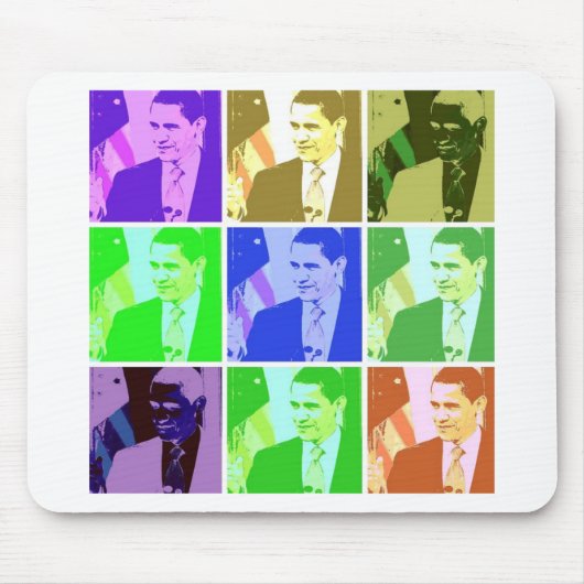 Barack Obama Pop Art Mousepad (Vorne)