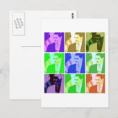 Barack Obama Pop Art Postkarte (Vorne/Hinten)