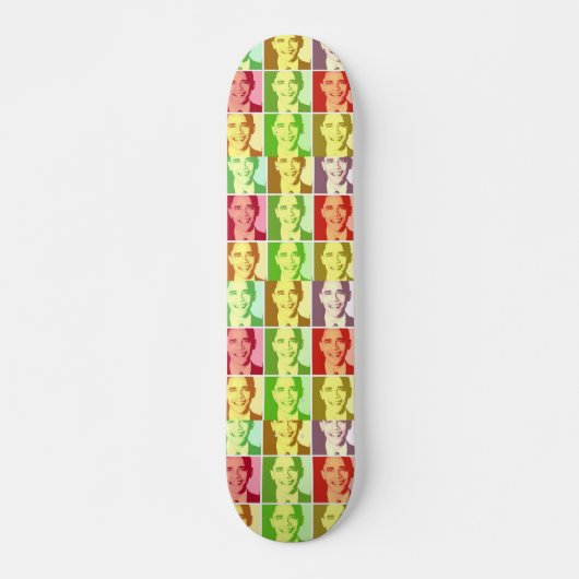 Barack Obama Pop Art Skateboard (Vorne)