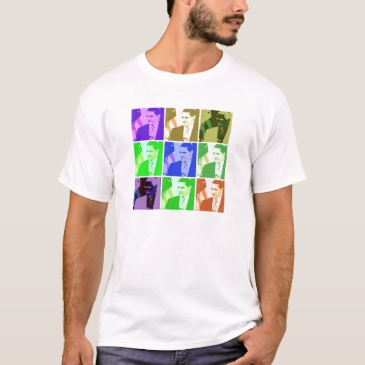 Barack Obama Pop Art T-Shirt (Vorderseite)