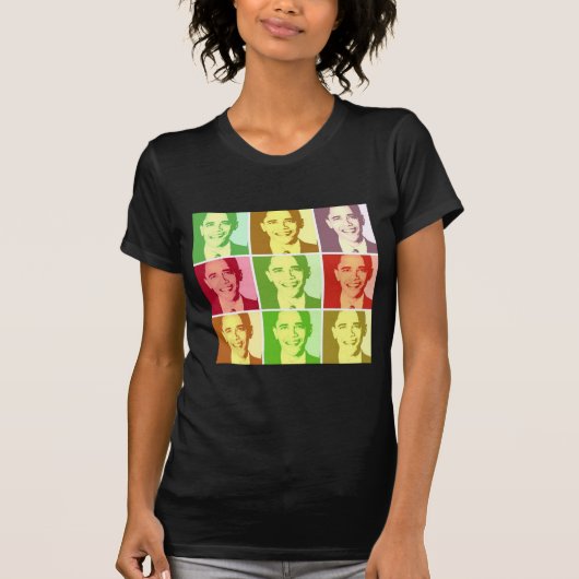 Barack Obama Pop Art T-Shirt (Vorderseite)