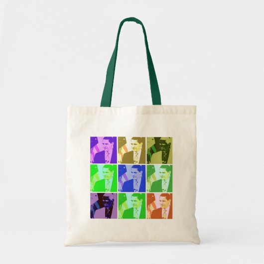 Barack Obama Pop Art Tragetasche (Vorne)