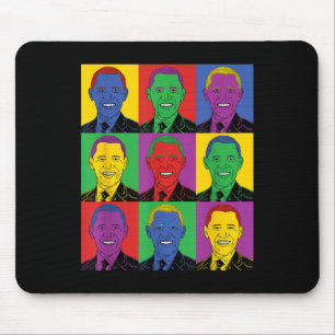 Barack Obama Pop Art - Vintag History T-Shirt Mousepad