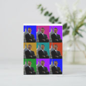 Barack Obama POPART . T - Shirt und Geschenke Postkarte (Stehend Vorderseite)