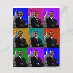 Barack Obama POPART . T - Shirt und Geschenke Postkarte