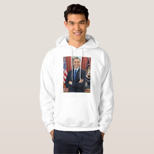 Barack Obama-Portrait Hoodie (Vorne ganz)