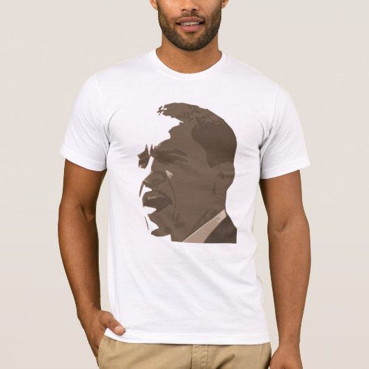 Barack Obama Portrait in Sepia Tone Shirt (Vorderseite)