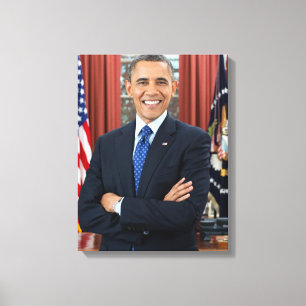 Barack Obama-Portrait Leinwanddruck