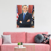 Barack Obama-Portrait Leinwanddruck (Insitu (Wohnzimmer))