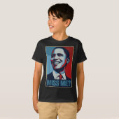 Barack Obama Portrait Miss Me Zitat Liberaldemokra T-Shirt (Vorne ganz)