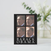 Barack Obama Portrait Postcard Postkarte (Stehend Vorderseite)