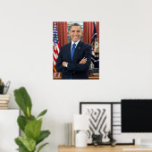 Barack Obama-Portrait Poster (Heimbüro)