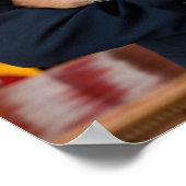 Barack Obama-Portrait Poster (Ecke)