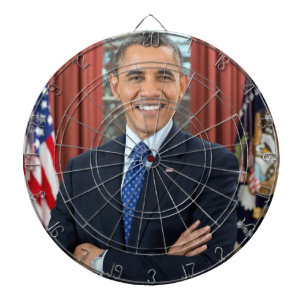 Barack Obama Porträt Dartscheibe