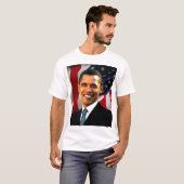 Barack Obama Porträt-T-Shirt T-Shirt (Vorne ganz)